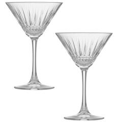 2 Martini Glasses